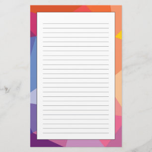 Abstraktes Dreieck-Muster Briefpapier