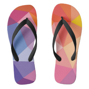 Abstraktes Dreieck-Muster Flip Flops