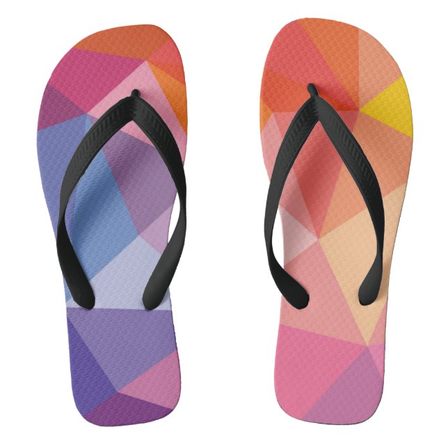 Abstraktes Dreieck-Muster Flip Flops (Fußbett)