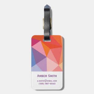 Abstraktes Dreieck-Muster Gepäckanhänger