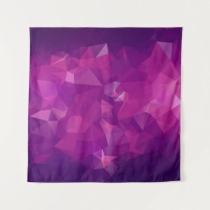 Abstraktes dreieckiges violettes Textur-Background Wandteppich