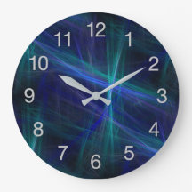 Abstraktes dunkelblaues grünes Nebel-Fraktal