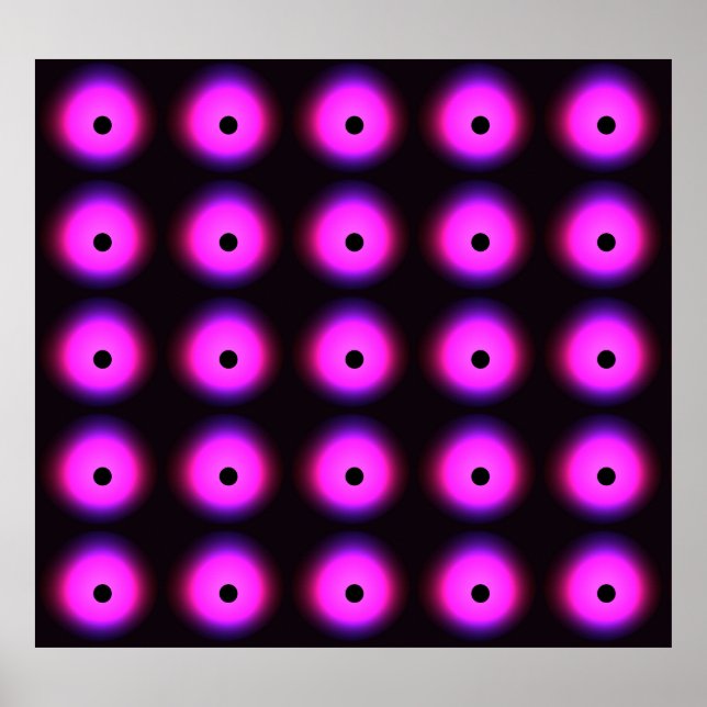 Abstraktes dunkles Rosa: Glühen nahtlos Poster (Vorne)