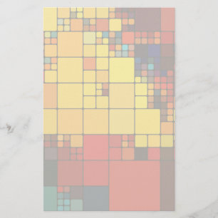 abstraktes, dynamisches Regenbogengeometrie Briefpapier