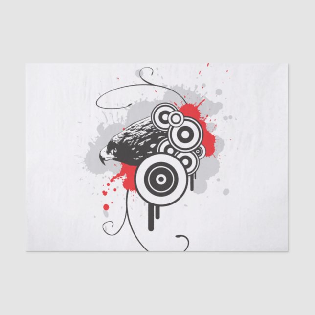 Abstraktes Eagle-Tissue-Papier Seidenpapier (Vorderseite)