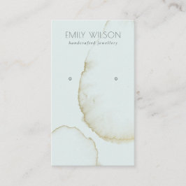 ABSTRAKTES EARRING-DISPLAY-LOGO VON WASSER AQUA BL VISITENKARTE