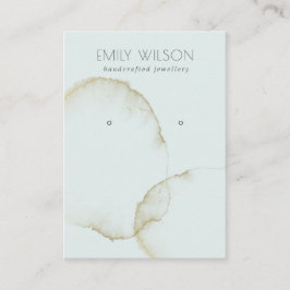 ABSTRAKTES EARRING-DISPLAY-LOGO VON WASSER AQUA BL VISITENKARTE