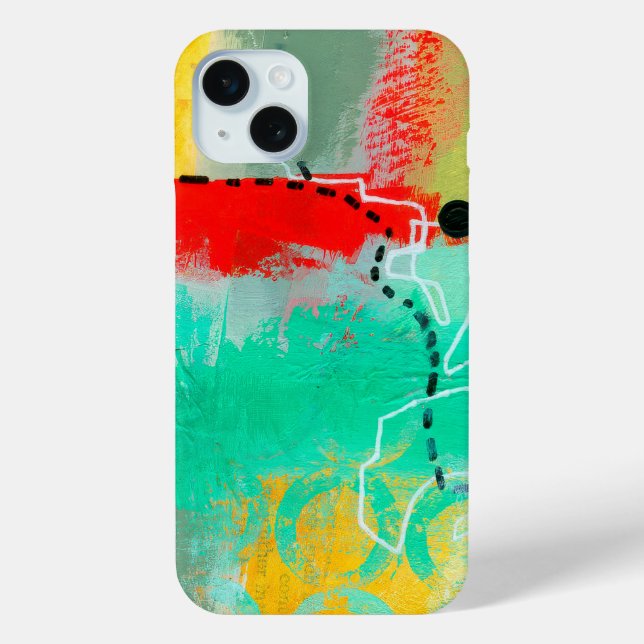 Abstraktes elegantes, buntes Malmuster Case-Mate iPhone Hülle (Rückseite)