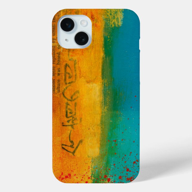 Abstraktes elegantes, buntes Malmuster Case-Mate iPhone Hülle (Rückseite)