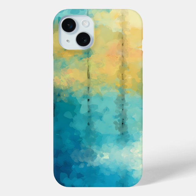 Abstraktes elegantes, buntes Malmuster Case-Mate iPhone Hülle (Rückseite)