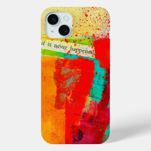 Abstraktes elegantes, buntes Malmuster Case-Mate iPhone Hülle (Rückseite)