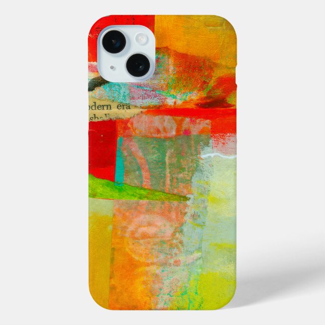Abstraktes elegantes, buntes Malmuster Case-Mate iPhone Hülle (Rückseite)