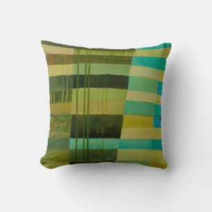 Abstraktes elegantes, buntes Malmuster Kissen