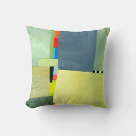 Abstraktes elegantes, buntes Malmuster Kissen