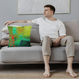 Abstraktes elegantes, buntes Malmuster Kissen