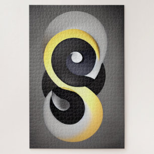 Abstraktes Enso-Puzzle Puzzle