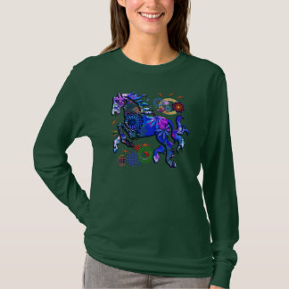 Abstraktes Entwurfs-Pferd T-Shirt