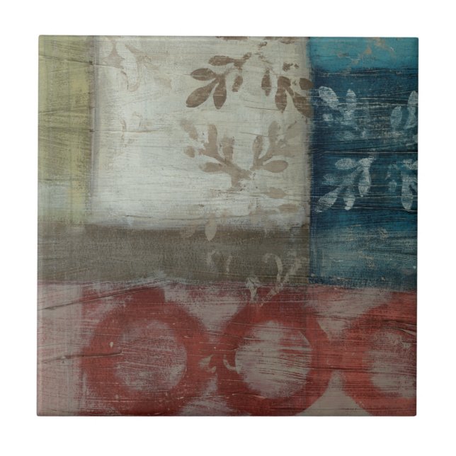 Abstraktes Erbe II Fliese (Vorderseite)