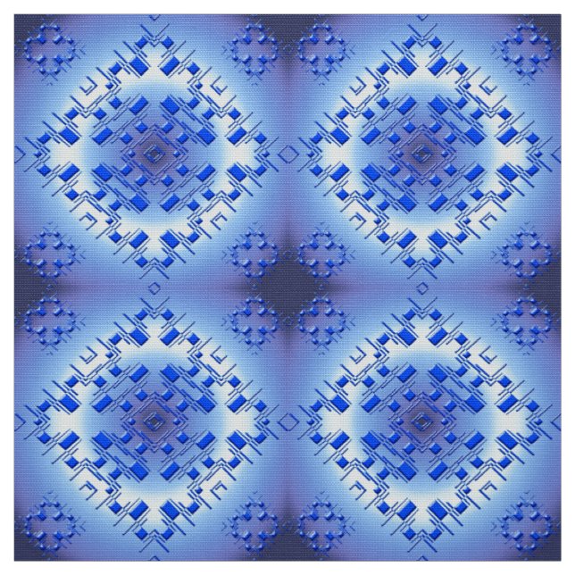 abstraktes ethnisches   geometrisches blaues stoff (Muster)