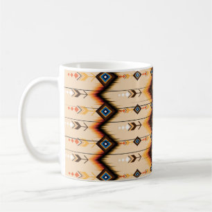 Abstraktes ethnisches geometrisches Musterdesign, Kaffeetasse