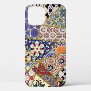 Abstraktes ethnisches spanisches Fliesen-Patchwork Case-Mate iPhone Hülle