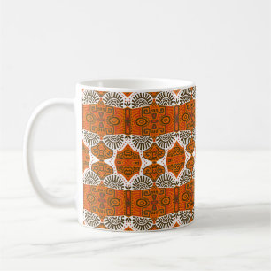 Abstraktes ethnisches Vintages Nahtloses Muster. T Kaffeetasse