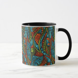 Abstraktes ethnisches Wallpaper Tasse