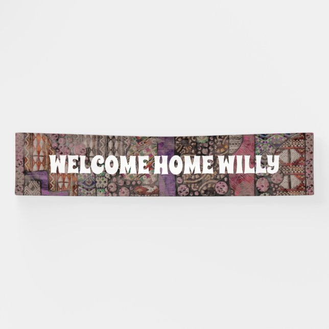 Abstraktes Ethno-Muster - Folklore Art 1 Banner (Horizontal)