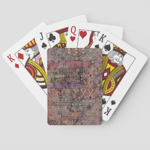 Abstraktes Ethno-Muster - Folklore Art 1 Spielkarten