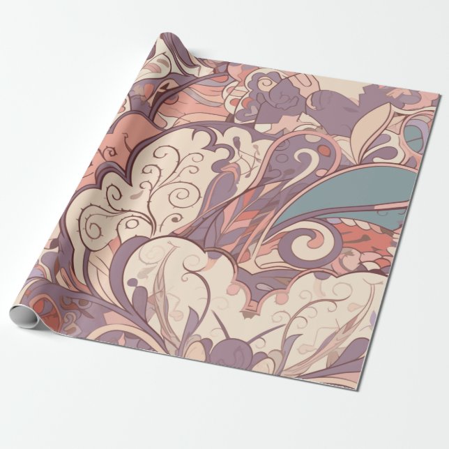 Abstraktes Faltpapier Pastell Geschenkpapier (Ungerollt)