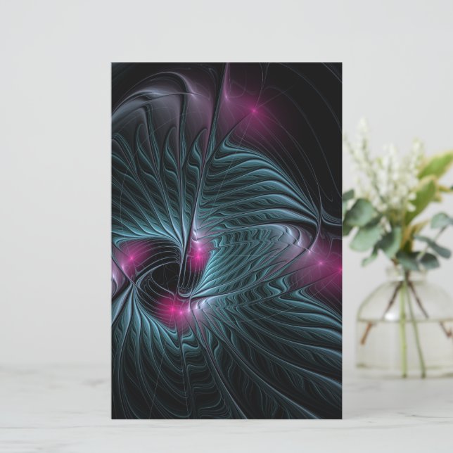 Abstraktes Fantasy-Fraktal (Stehend Vorderseite)