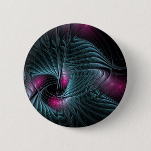 Abstraktes Fantasy-Fraktal Button