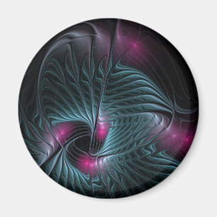 Abstraktes Fantasy-Fraktal Magnet