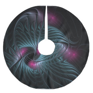 Abstraktes Fantasy-Fraktal Polyester Weihnachtsbaumdecke