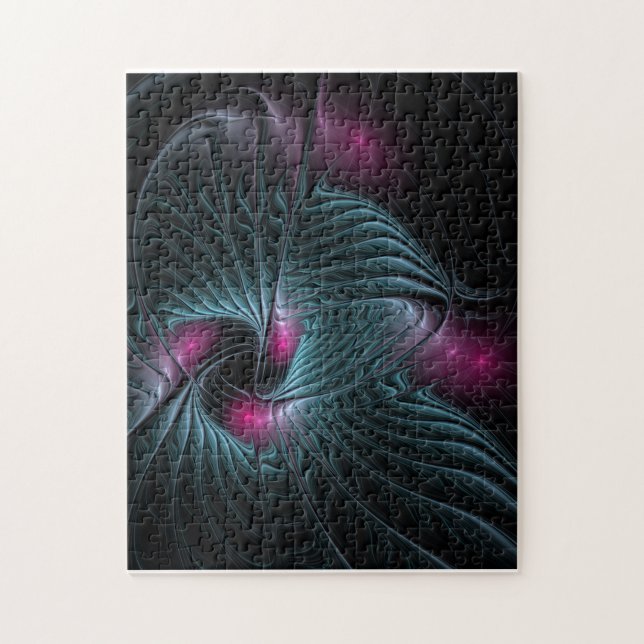 Abstraktes Fantasy-Fraktal Puzzle (Vertikal)