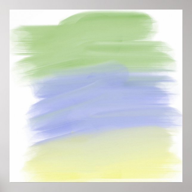 abstraktes Farbbild Poster (Vorne)