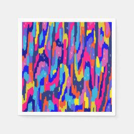Abstraktes Farbbuch Serviette