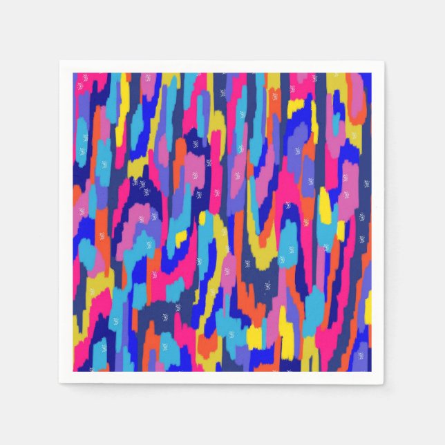 Abstraktes Farbbuch Serviette (Vorderseite)