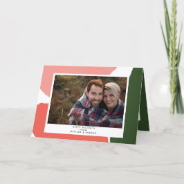 Abstraktes farbenfrohes gestrichenes Foto Feiertagskarte