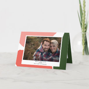 Abstraktes farbenfrohes gestrichenes Foto Feiertagskarte