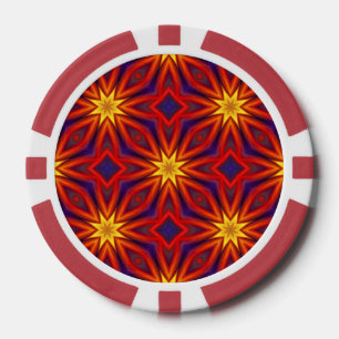 Abstraktes farbenfrohes Muster Pokerchips