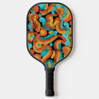Abstraktes farbenfrohes Pickleball-Schlägerblatt Pickleball Schläger