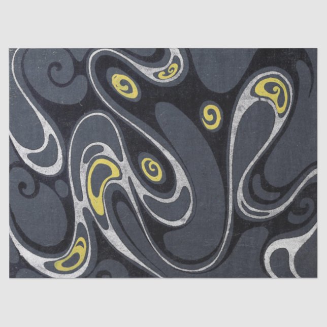 Abstraktes, farbenfrohes wirbeln seidenpapier (Vorderseite)