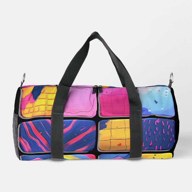 Abstraktes Farbenmuster Duffle Bag (Rückseite)