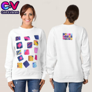 Abstraktes Farbenmuster Sweatshirt
