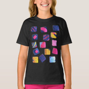 Abstraktes Farbenmuster T-Shirt