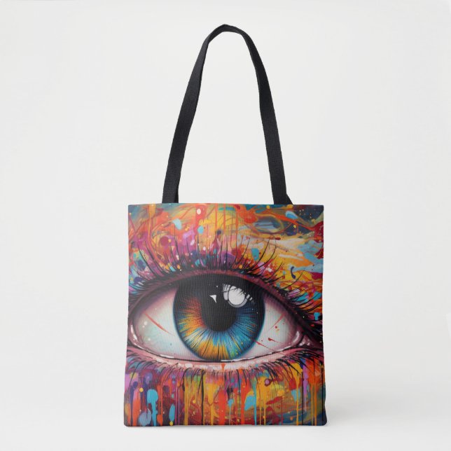 Abstraktes farbiges Auge (Vorderseite)