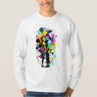 Abstraktes Farbiges Couple Design, Farbspritze