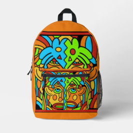 Abstraktes farbiges Design Bedruckter Rucksack