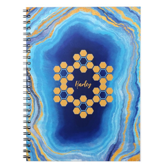 Abstraktes, farbiges Foto-Notebook Notizblock (Vorderseite)